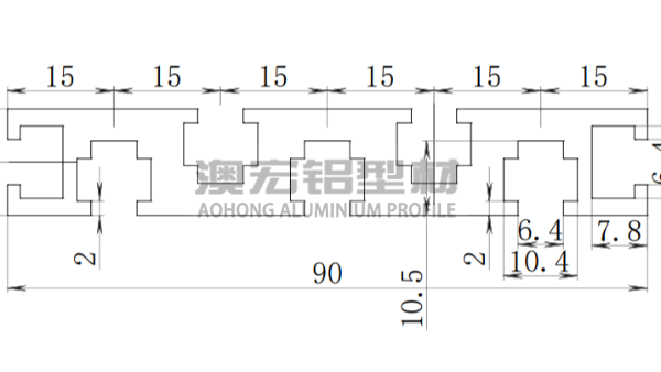 国标1590工业铝型材