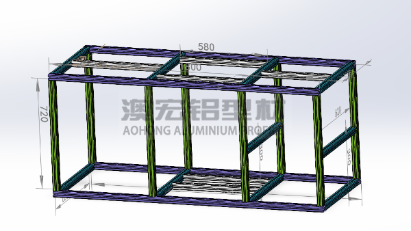 工厂设备支架改用铝型材设备机架的优点​