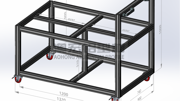 铝型材机架效果图